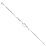 14K White CZ Bracelet