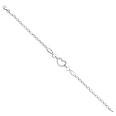 14K White CZ Bracelet