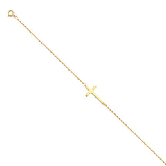 14K Yellow Light Chain Bracelet