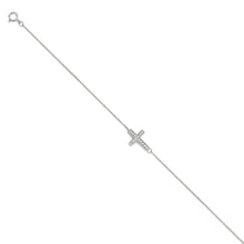 Load image into Gallery viewer, 14K White Light CZ Chain Bracelet