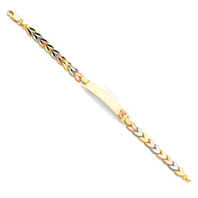 Load image into Gallery viewer, 14K Tricolor 15 YEARS ID Bracelet