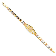 Load image into Gallery viewer, 14K Tricolor 15 YEARS ID Bracelet