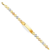 Load image into Gallery viewer, 14K Tricolor Guadalupe ID Bracelet