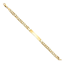 Load image into Gallery viewer, 14K Yellow STAMP Cuban LINK ID Bracelet