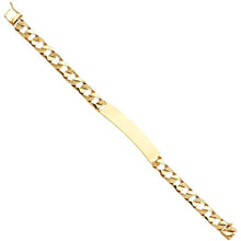 Load image into Gallery viewer, 14K Yellow Gold Nugget Cuban Link ID Bracelet