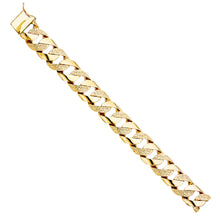 Load image into Gallery viewer, 14K Yellow NUGGET CUBAN LINK BRACELET