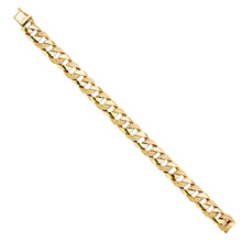 Load image into Gallery viewer, 14K Yellow NUGGET CUBAN LINK BRACELET