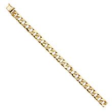 Load image into Gallery viewer, 14K Yellow NUGGET CUBAN LINK BRACELET