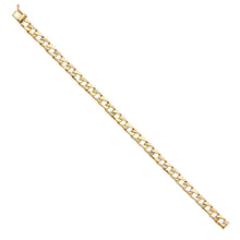 Load image into Gallery viewer, 14K Yellow NUGGET CUBAN LINK BRACELET