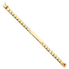 Load image into Gallery viewer, 14K Yellow Gold Stamp Cuban Link Baby ID Bracelet
