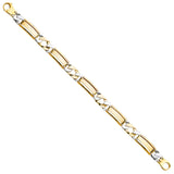 14K Twotone Men's Bracelet