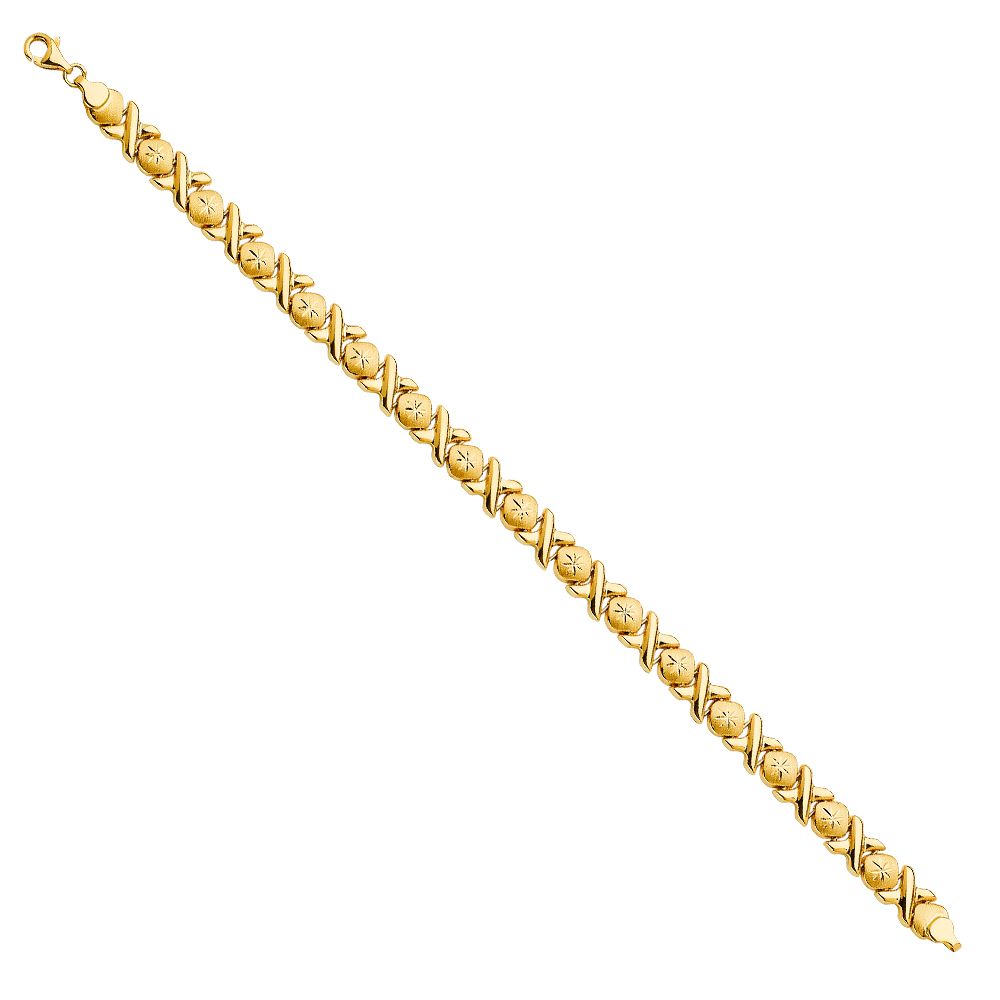 14K Yellow Stampato Bracelet