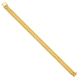14K Yellow Fancy Rolex Type Bracelet