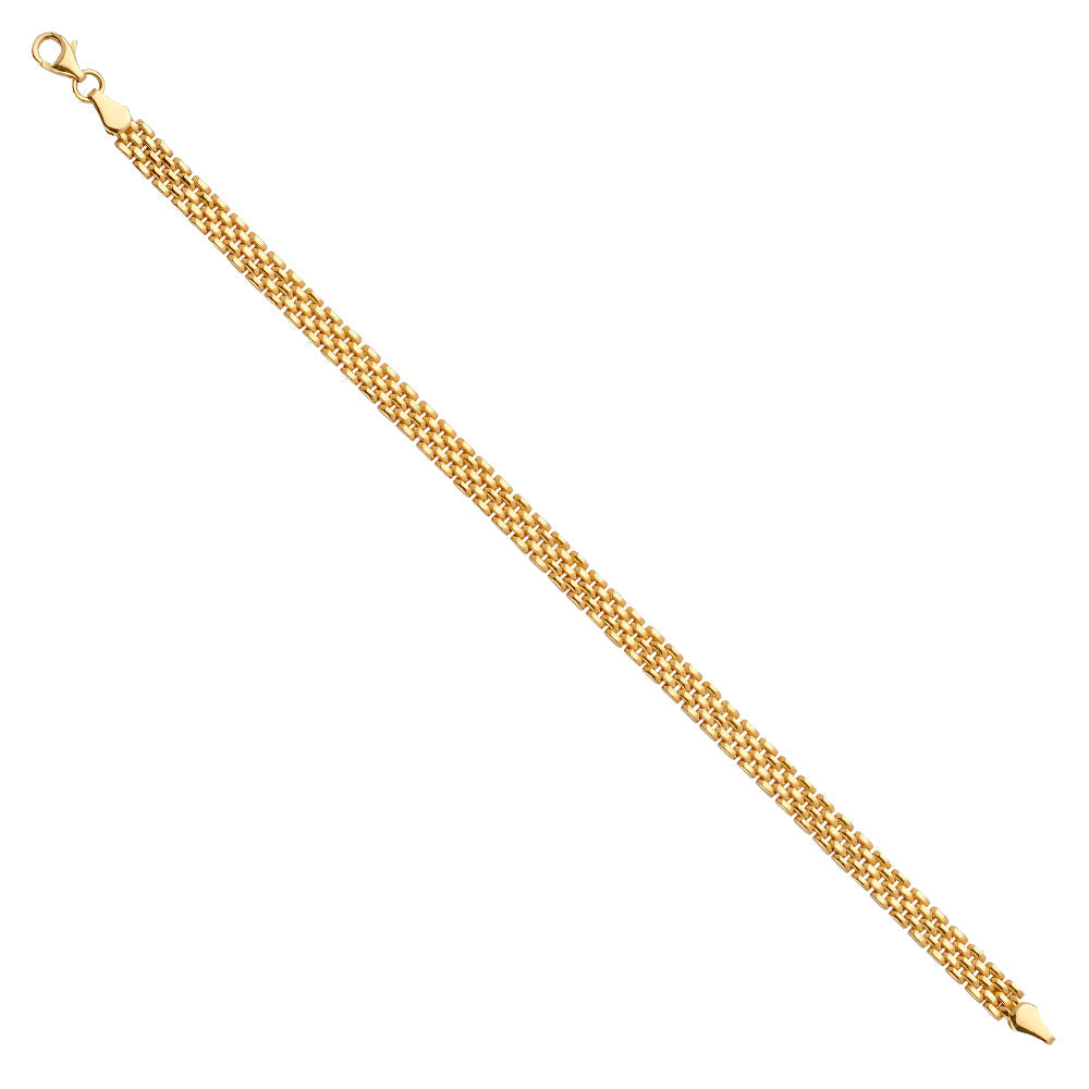 14K Yellow Fancy Bracelet