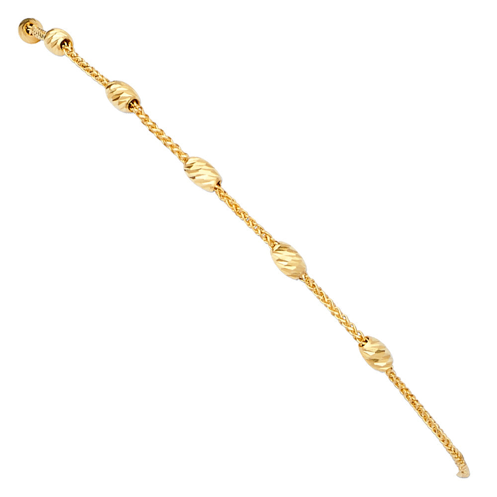 14K Yellow Friendship Bracelet