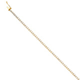 14K Yellow Tennis Bracelet