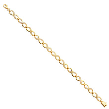 Load image into Gallery viewer, 14K Yellow CZ Infiniti Bracelet