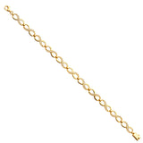 14K Yellow CZ Infiniti Bracelet