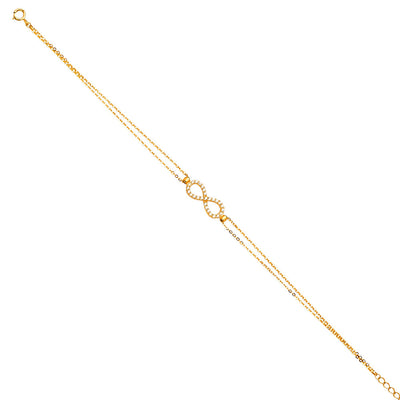 14K Yellow Light Chain Bracelet