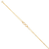 14K Yellow Light Chain Bracelet