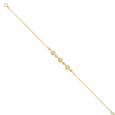 14K Yellow Light Chain Bracelet