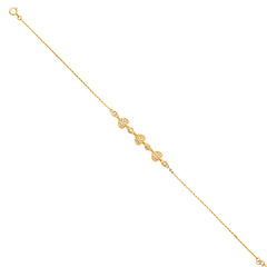 14K Yellow Light Chain Bracelet