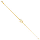 14K Yellow Light Chain Bracelet