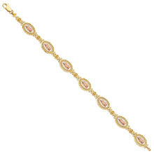 Load image into Gallery viewer, 14K Tricolor Guadalupe Bracelet