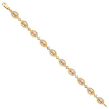 14K Tricolor Guadalupe Bracelet