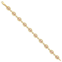 14K Tricolor Guadalupe Bracelet