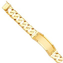 Load image into Gallery viewer, 14K Yellow Gold Men&#39;s Link ID Bracelet