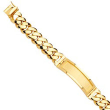 Load image into Gallery viewer, 14K Yellow Gold Men&#39;s Link ID Bracelet