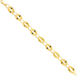 14K Yellow Light Fancy Hollow Bracelet