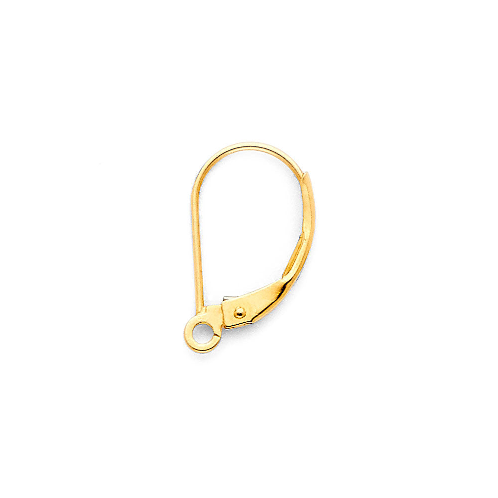 14K Yellow LEVER BACK X-LIT (Pair)0.6grams