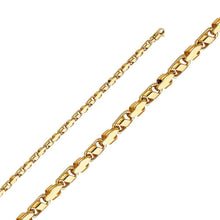 Load image into Gallery viewer, 14K Yellow Gold 4.2mm Lobster Handmade Link Chain With Spring Clasp Closure