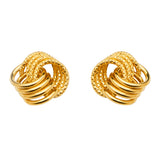 14K Yellow Gold Assorted Earrings With Push Back