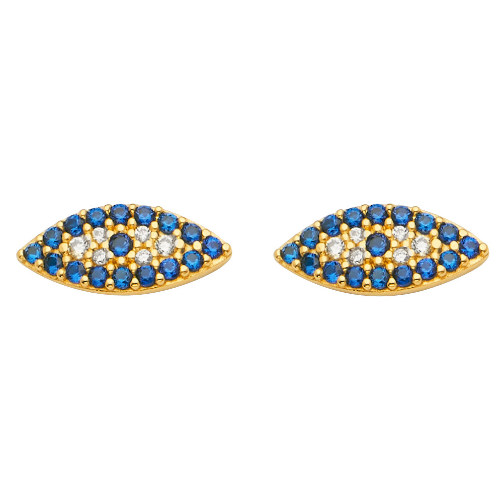 14k Yellow Gold Assorted Earrings With Push Back
