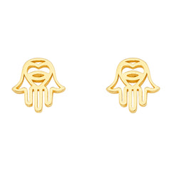 14k Yellow Gold Assorted Earrings With Push Back