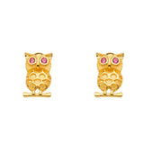 14k Yellow Gold Assorted Earrings With Push Back