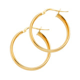 14K Yellow Gold Hoop Earrings