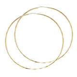 14K Yellow Gold 1.5mm Hoop Earrrings