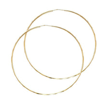 Load image into Gallery viewer, 14K Yellow Gold 1.5mm Hoop Earrrings