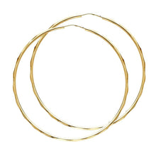 Load image into Gallery viewer, 14K Yellow Gold 1.5mm Hoop Earrrings