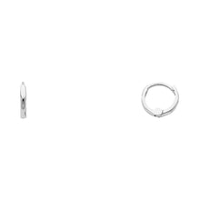 Load image into Gallery viewer, 14K White Gold 1.5mm Huggies Earrings