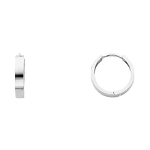 Load image into Gallery viewer, 14K White Gold 3mm Huggies Earrings