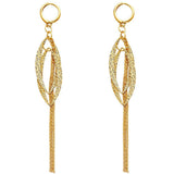 14K Yellow Gold Hanging Earrings