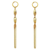 14K Yellow Gold Hanging Earrings