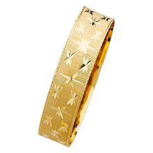 Load image into Gallery viewer, 14K Yellow Gold 18mm Solid Bangle