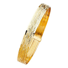Load image into Gallery viewer, 14K Yellow Gold 11mm 7 Days Bangle