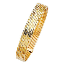 Load image into Gallery viewer, 14K Yellow Gold 11mm 7 Days Bangle